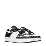Jimmy Choo Black Leather Low Top Sneakers