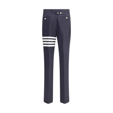 Thom Browne Blue Wool Oves Aries Dress Pants