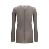 Rick Owens Brown Cotton Long Sleeve T-Shirt