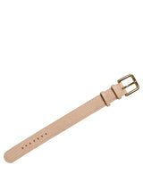 Dolce & Gabbana Beige Textured Leather Gold Buckle Belt Strap Bracelet