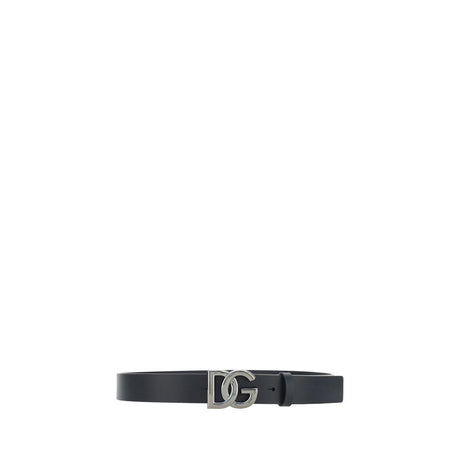 Dolce & Gabbana Black Calf Leather Bos Taurus Regular Belt