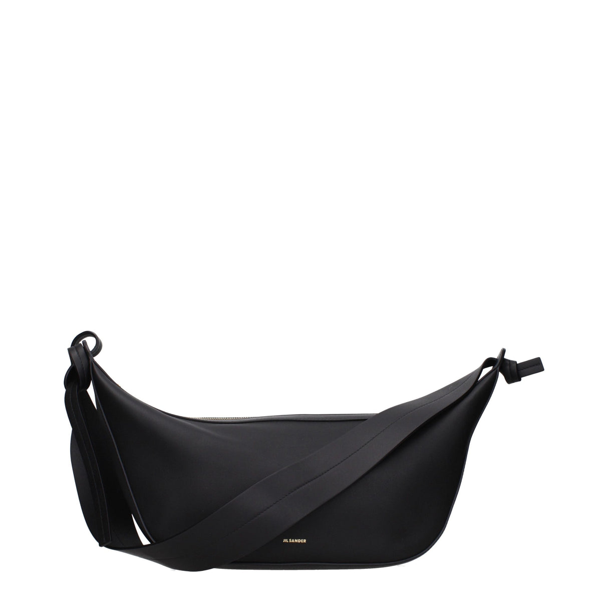 Jil Sander Black Leather Shoulder Bag
