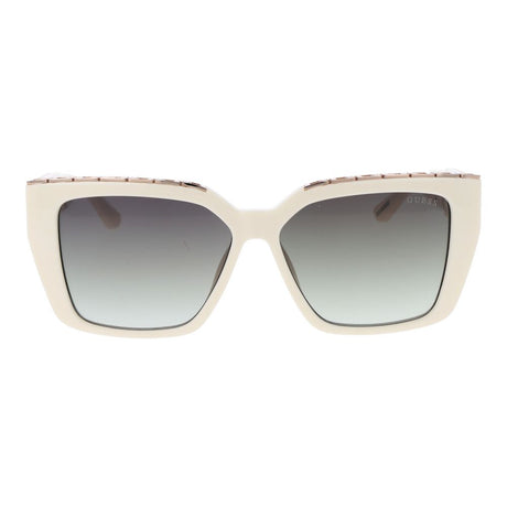 Guess White Plastic Sunglasses