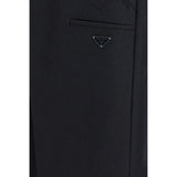 Prada Black Cotton Casual Pants