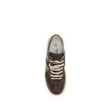 Maison Margiela Brown Calf Leather Bos Taurus Low Top Sneakers
