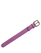Dolce & Gabbana Purple Textured Leather Gold Buckle Belt Strap Bracelet