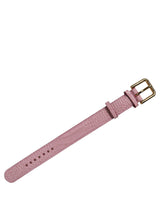 Dolce & Gabbana Pink Embossed Leather Gold Buckle Belt Strap Bracelet