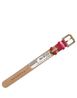 Dolce & Gabbana Red Calfskin Leather Gold Buckle Belt Strap Bracelet