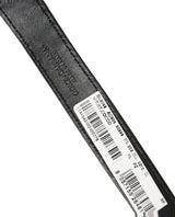 Dolce & Gabbana Black Textured Leather Gold Buckle Belt Strap Bracelet