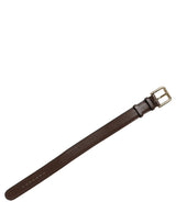 Dolce & Gabbana Brown Calfskin Leather Gold Buckle Belt Strap Bracelet
