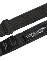 Dolce & Gabbana Men Black 100% Cotton Adjustable Neck Papillon Bow Tie
