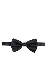 Dolce & Gabbana Men Black 100% Silk Adjustable Neck Papillon Bow Tie