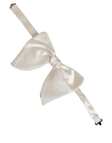 Dolce & Gabbana Men White 100% Silk Adjustable Neck Papillon Bow Tie