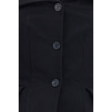 Magda Butrym Black Silk Waistcoat