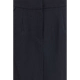Magda Butrym Black Cotton Midi Skirt