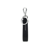 Prada Black Stainless Steel Keychain
