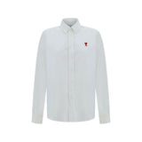 Ami Paris White Cotton Dress Shirt