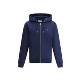 Ami Paris Blue Cotton Sweatshirt