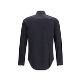 Giorgio Armani Black Cotton Dress Shirt