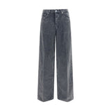 Haikure Gray Cotton Casual Pants