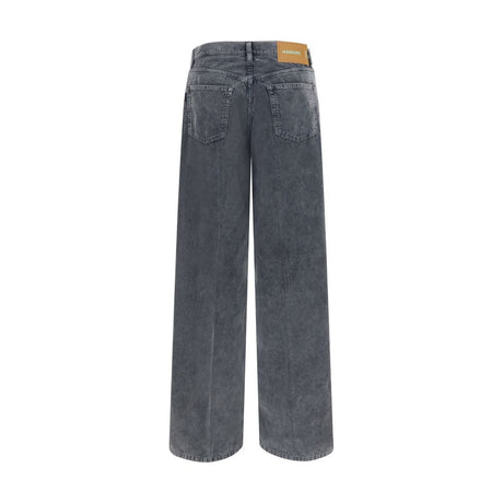 Haikure Gray Cotton Casual Pants