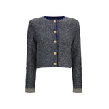 Balmain Blue Polyamide Cardigan