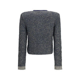 Balmain Blue Polyamide Cardigan