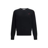 Ami Paris Black Cotton Sweatshirt