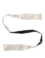 Dolce & Gabbana Men White 100% Silk Adjustable Neck Papillon Bow Tie