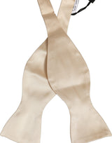 Dolce & Gabbana Men Beige 100% Silk Adjustable Neck Papillon Bow Tie