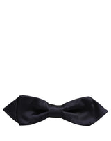 Dolce & Gabbana Men Dark Blue 100% Silk Adjustable Neck Papillon Bow Tie