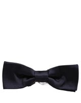 Dolce & Gabbana Men Dark Blue 100% Silk Adjustable Neck Papillon Bow Tie