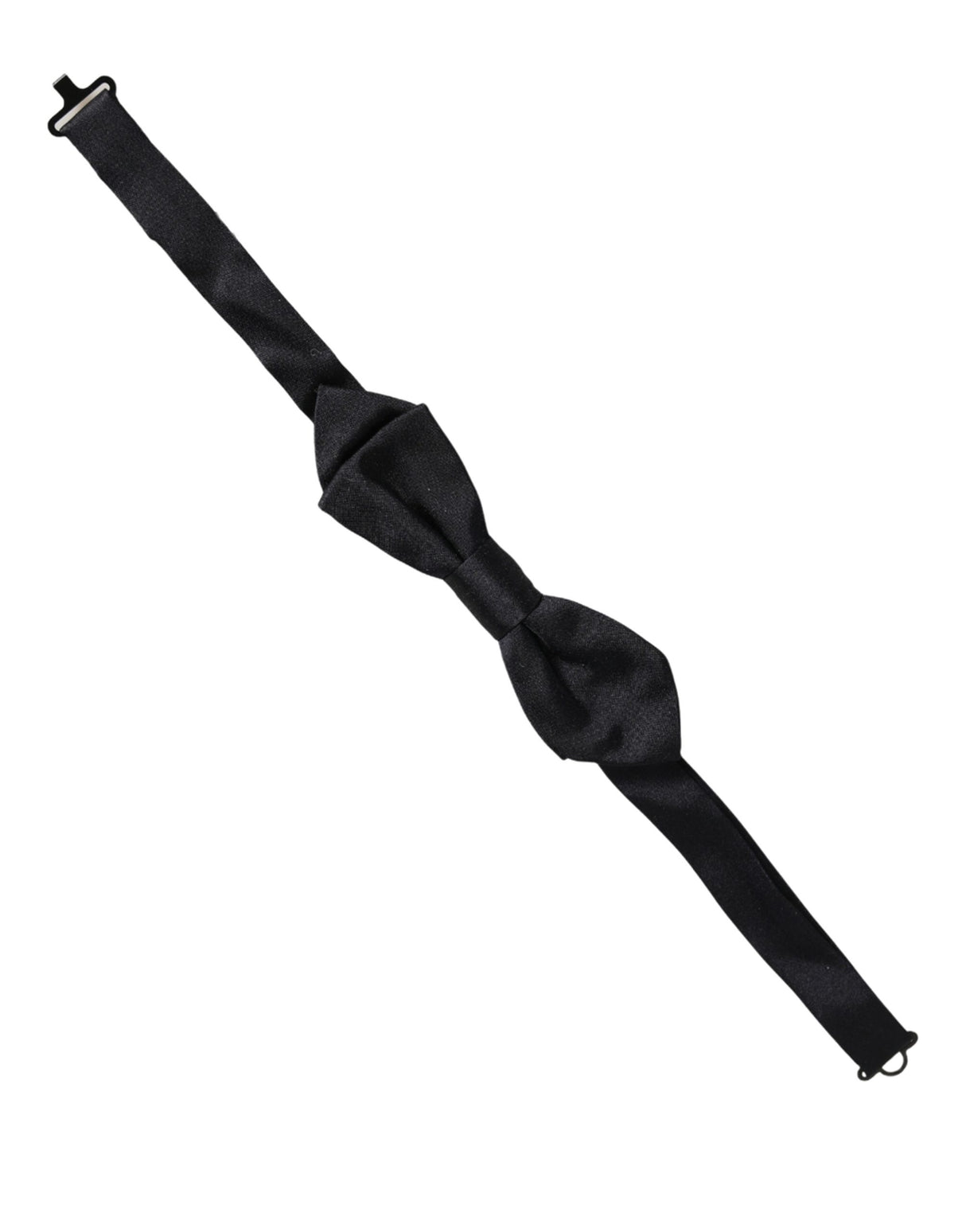 Dolce & Gabbana Men Black 100% Silk Adjustable Neck Papillon Bow Tie