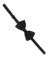 Dolce & Gabbana Men Black 100% Silk Adjustable Neck Papillon Bow Tie