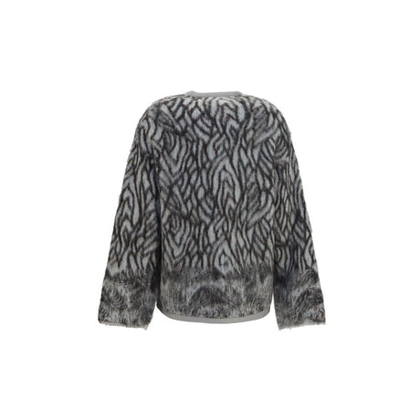 Forte_Forte Gray Alpaca Vicugna Pacos Cardigan