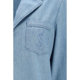 Saint Laurent Blue Cotton Dress Shirt