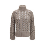 P.A.R.O.S.H. Beige Wool Oves Aries Turtleneck