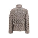 P.A.R.O.S.H. Beige Wool Oves Aries Turtleneck