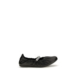 Jimmy Choo Black Calf Leather Bos Taurus Ballet Flats