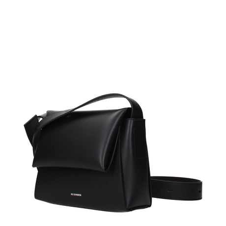 Jil Sander Black Leather Crossbody Bag