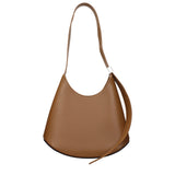 Jil Sander Brown Leather Shoulder Bag