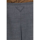 Prada Gray Wool Oves Aries Midi Skirt