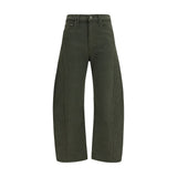 Mother Denim Bicolor Cotton Relaxed Fit Jeans