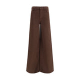 Mother Denim Brown Cotton Jeans Denim
