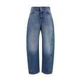 Givenchy Blue Cotton Relaxed Fit Jeans