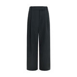 Giorgio Armani Black Silk Casual Pants