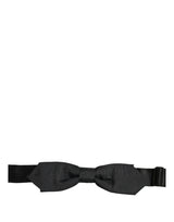 Dolce & Gabbana Men Black Polyester Adjustable Neck Papillon Bow Tie