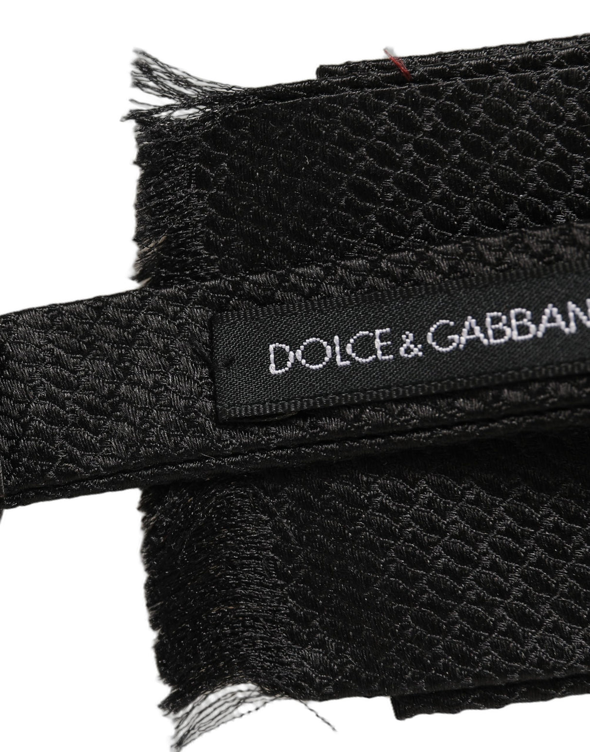 Dolce & Gabbana Men Black 100% SIlk Adjustable Neck Papillon Bow Tie