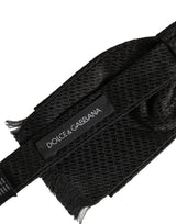 Dolce & Gabbana Men Black 100% SIlk Adjustable Neck Papillon Bow Tie