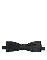 Dolce & Gabbana Men Green Patterned Adjustable Neck Papillon Bow Tie